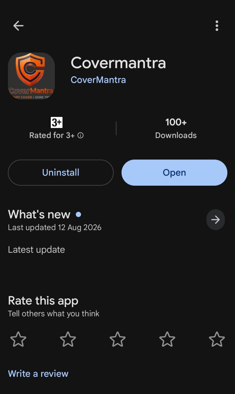 CoverMantra App Screenshot